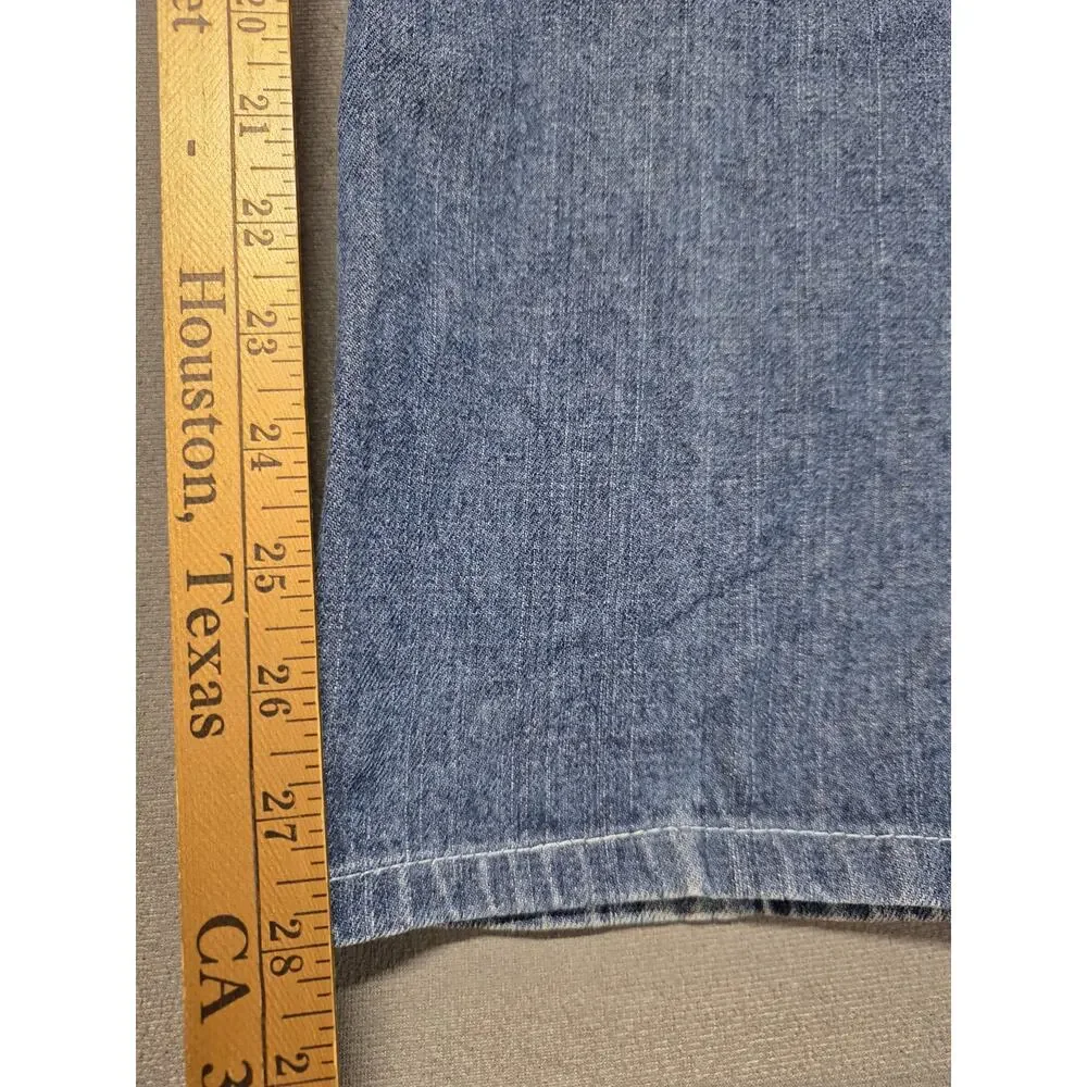 Y2K True Religion Jeans In Size 34S Short Ricky Straight Distressed (36x28) USA